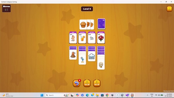 Solitaire Category Sorting — 10