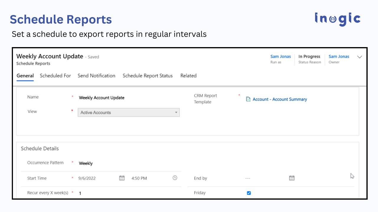 Snapshot 5 of Export and Attach Dynamics 365 CRM Reports/Documents Templates to Email - Click2Export