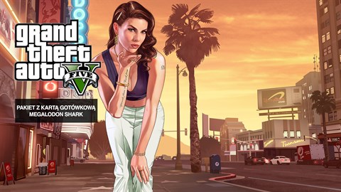 Pakiet Grand Theft Auto V i karta gotówkowa Megalodon Shark