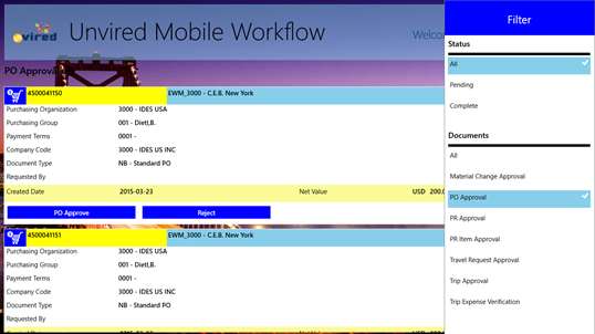 Unvired Workflow for SAP screenshot 4
