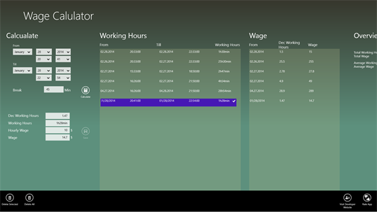Wage-Calculator screenshot 2