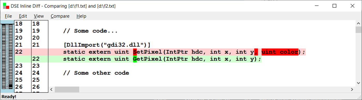 #5. DSE Inline Diff (Windows) By: Data Safety Expert
