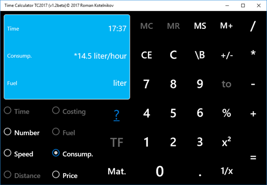 Time Calculator TC2017 screenshot 1