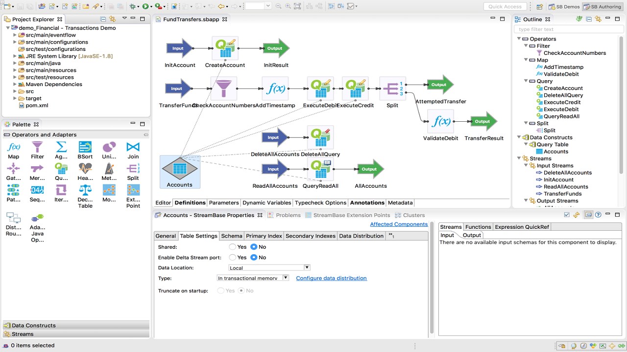 Snapshot 2 of TIBCO Streaming
