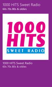 1000 HITS Sweet Radio screenshot 2