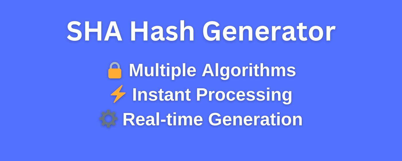 SHA Hash Generator