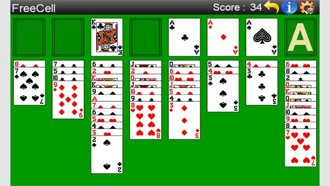 Freecell Solitaire: free card game, play online and in full-screen without  registration