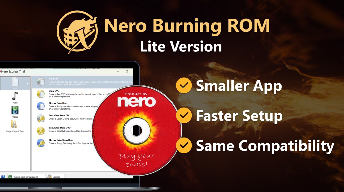 DVD CD Blu-ray Burner - Nero Express - Windows に無料でダウンロードしてインストールする |  Microsoft Store