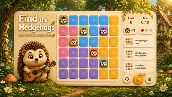 Prickle: Hedgehog Logic Puzzle — 1