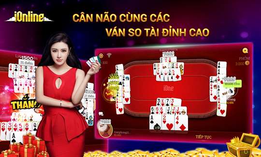 Tien len, xam, phom, lieng, poker online screenshot 1