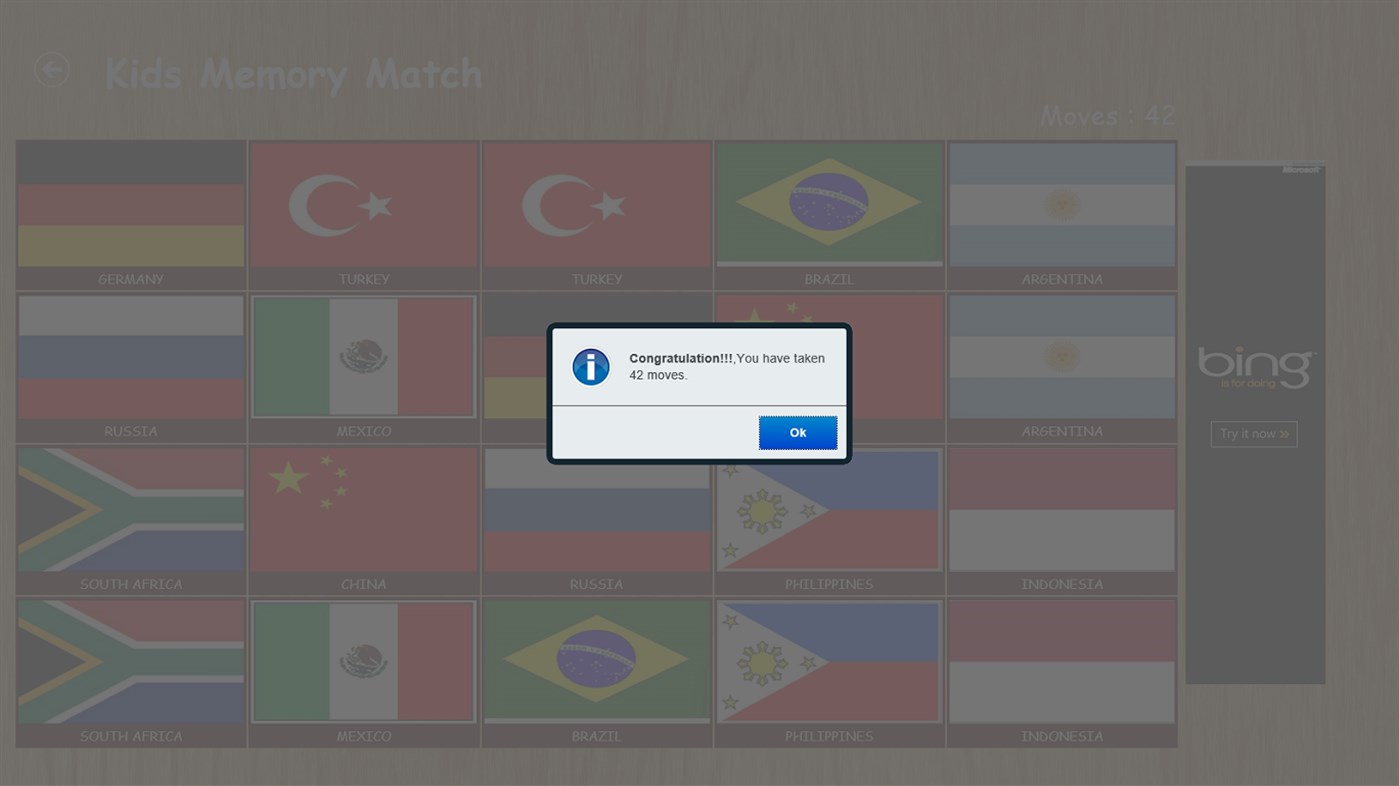 #4. Kids Memory Match (Windows) Przez: LMN