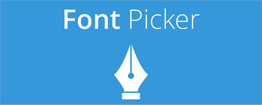 Font Picker marquee promo image