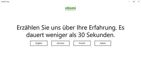 eKomi Feedback App screenshot 1