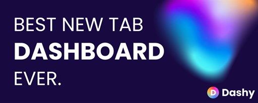 Dashy: New Tab Dashboard marquee promo image