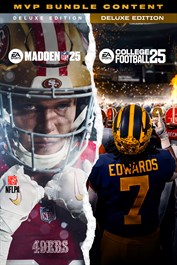 Conteúdo do EA SPORTS™ MVP Bundle (Madden NFL 25 Deluxe Edition e College Football 25 Deluxe Edition)