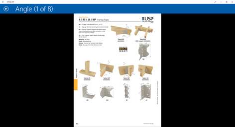 MiTek USP Product Catalog Screenshots 2