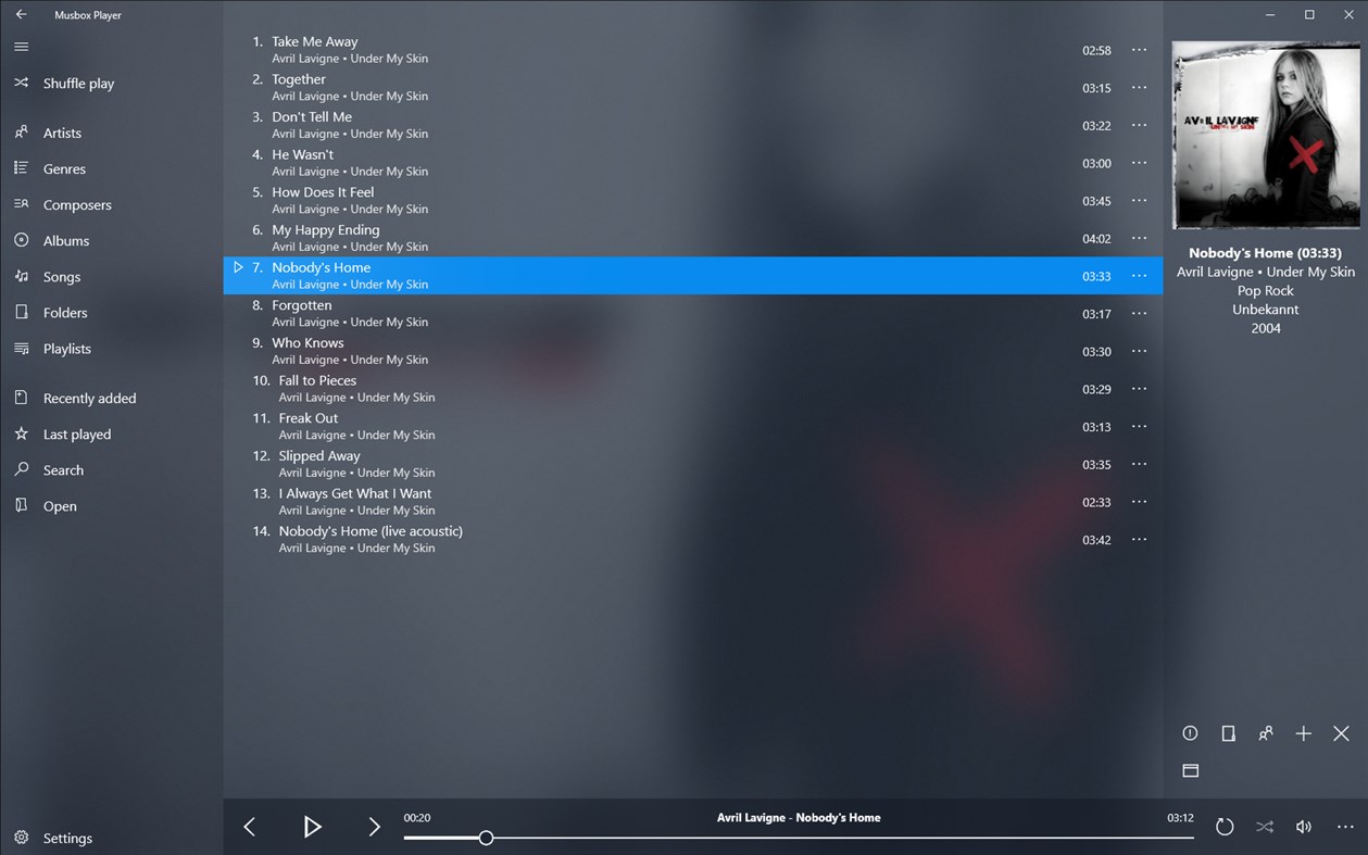 #1. Musbox Player (Windows) Podle: neosonne