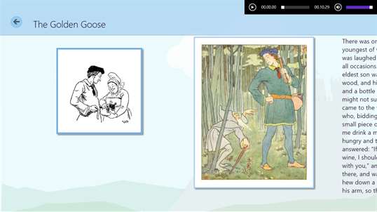 inglese - the golden goose - libro illustrato e audiolibro screenshot 2