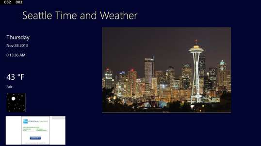 Seattle Time and Weather screenshot 2