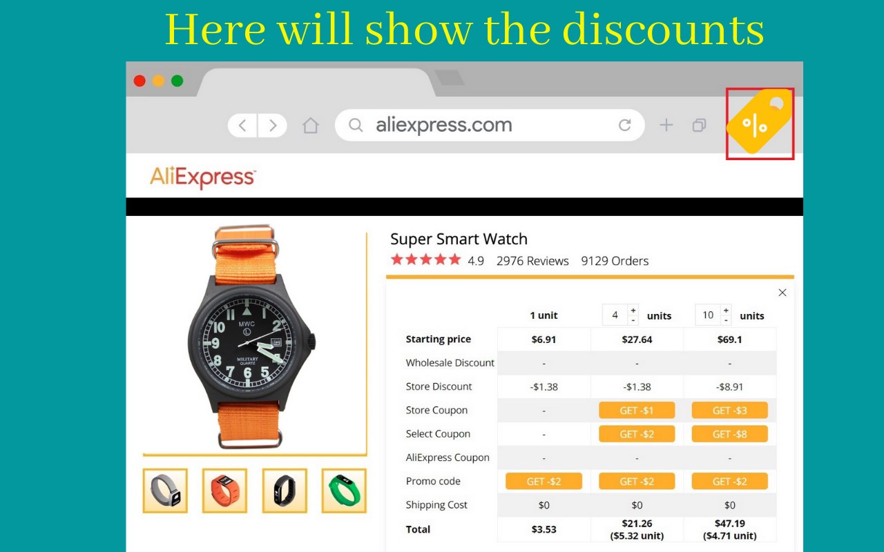 Aliexpress Discounts Finder