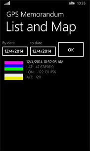 GPS Memorandum screenshot 4