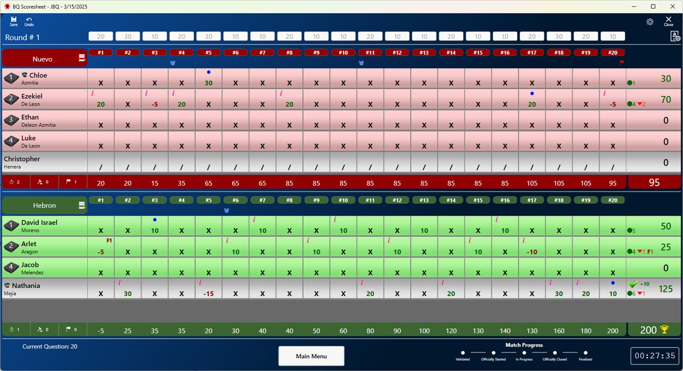 #1. Bible Quiz Scoresheet (Windows) 来自: Dexsoft