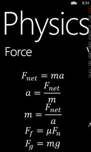 PhysicsEquationsGuide screenshot 1