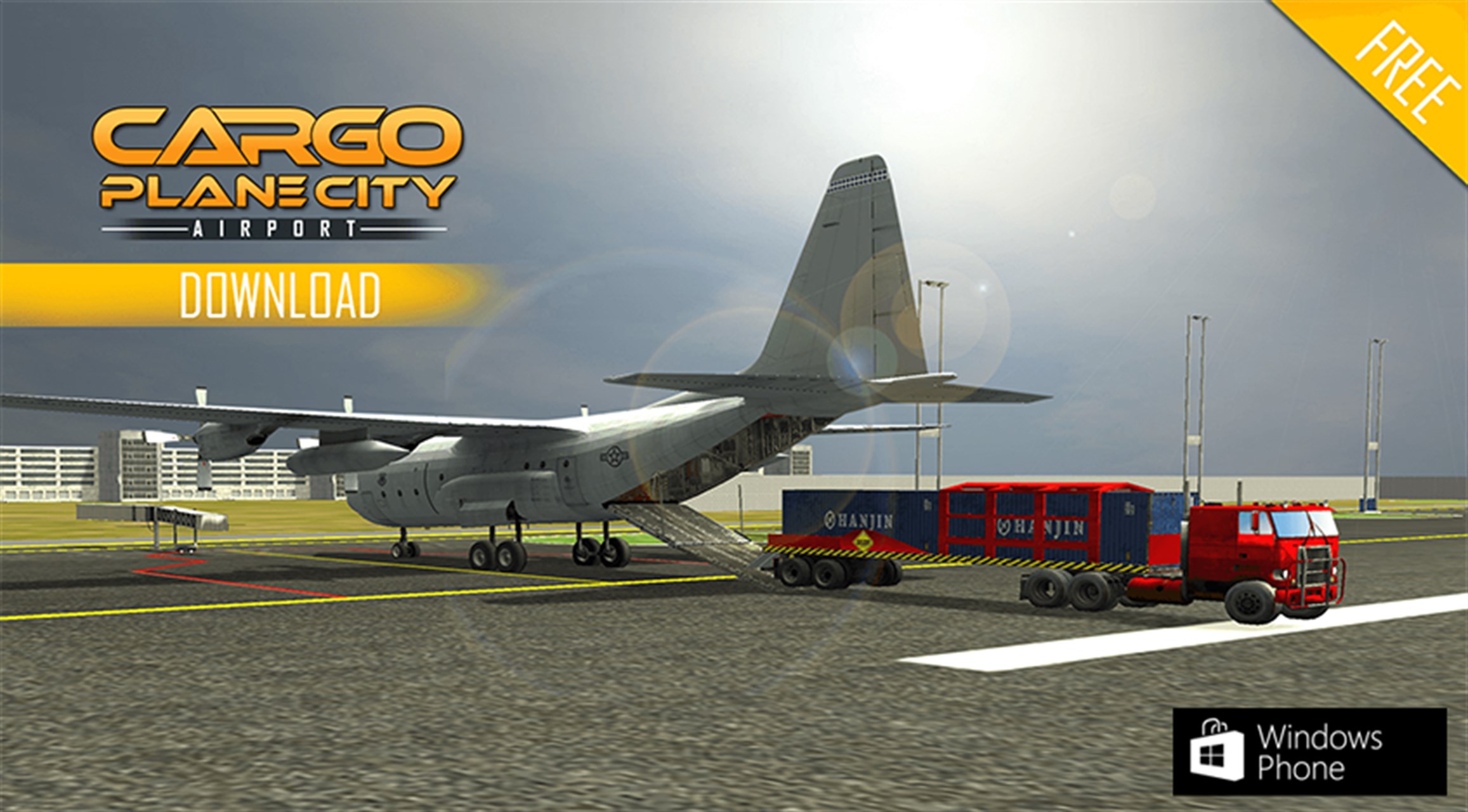 Cargo Plane City Airport - Truck Forklift Flight - Téléchargement et 