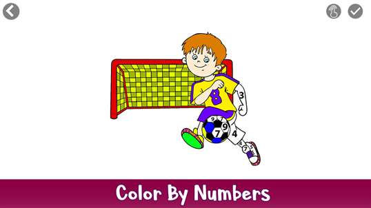 Football Color by Number - Sports Coloring Book screenshot 2