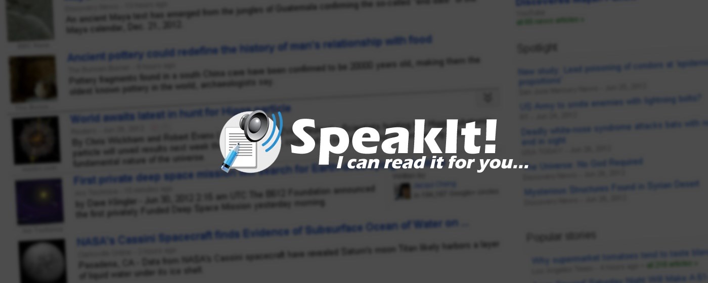 SpeakIt! - Text to speech for Microsoft Edge marquee promo image
