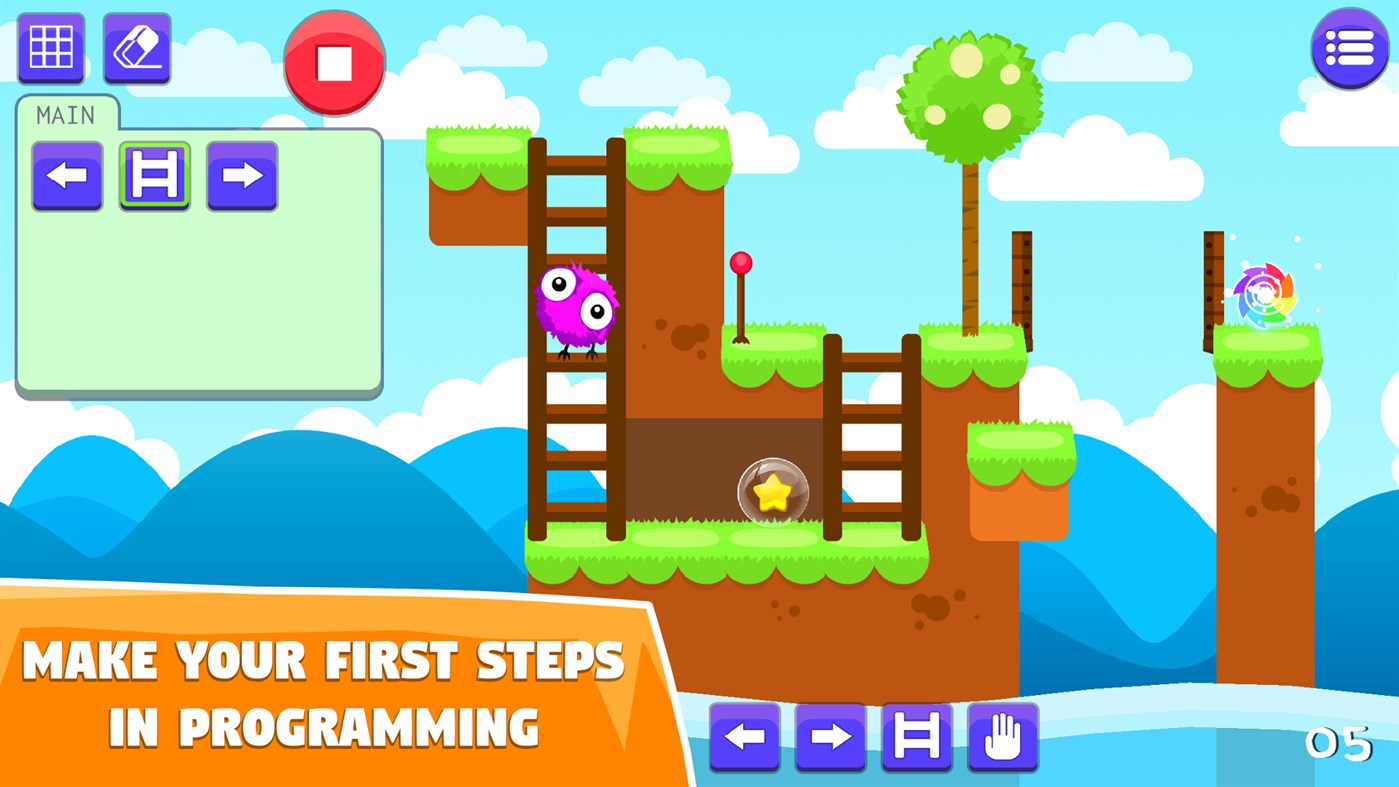 #2. Code Adventures : Coding Puzzles For Kids (Windows) 由: Cyborc Games