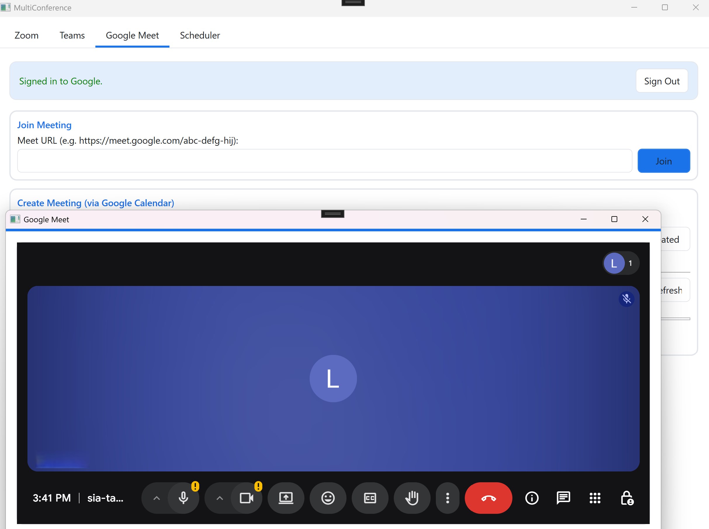 Video Meetings for Zoom - Teams and GMeet screenshot