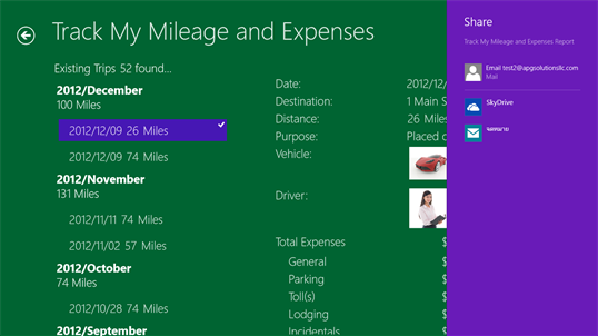 Track My Mileage and Expenses screenshot 3