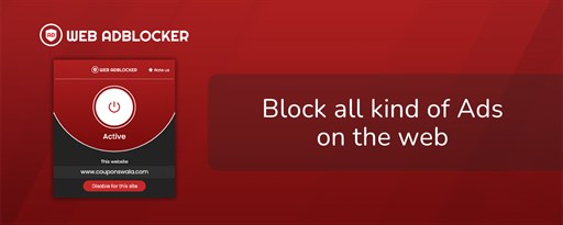 Web Adblocker marquee promo image