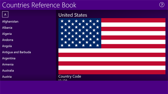 Countries Reference Book screenshot 1