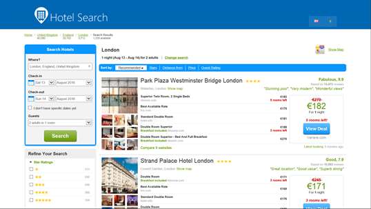 Hotel Search - Reservations screenshot 2