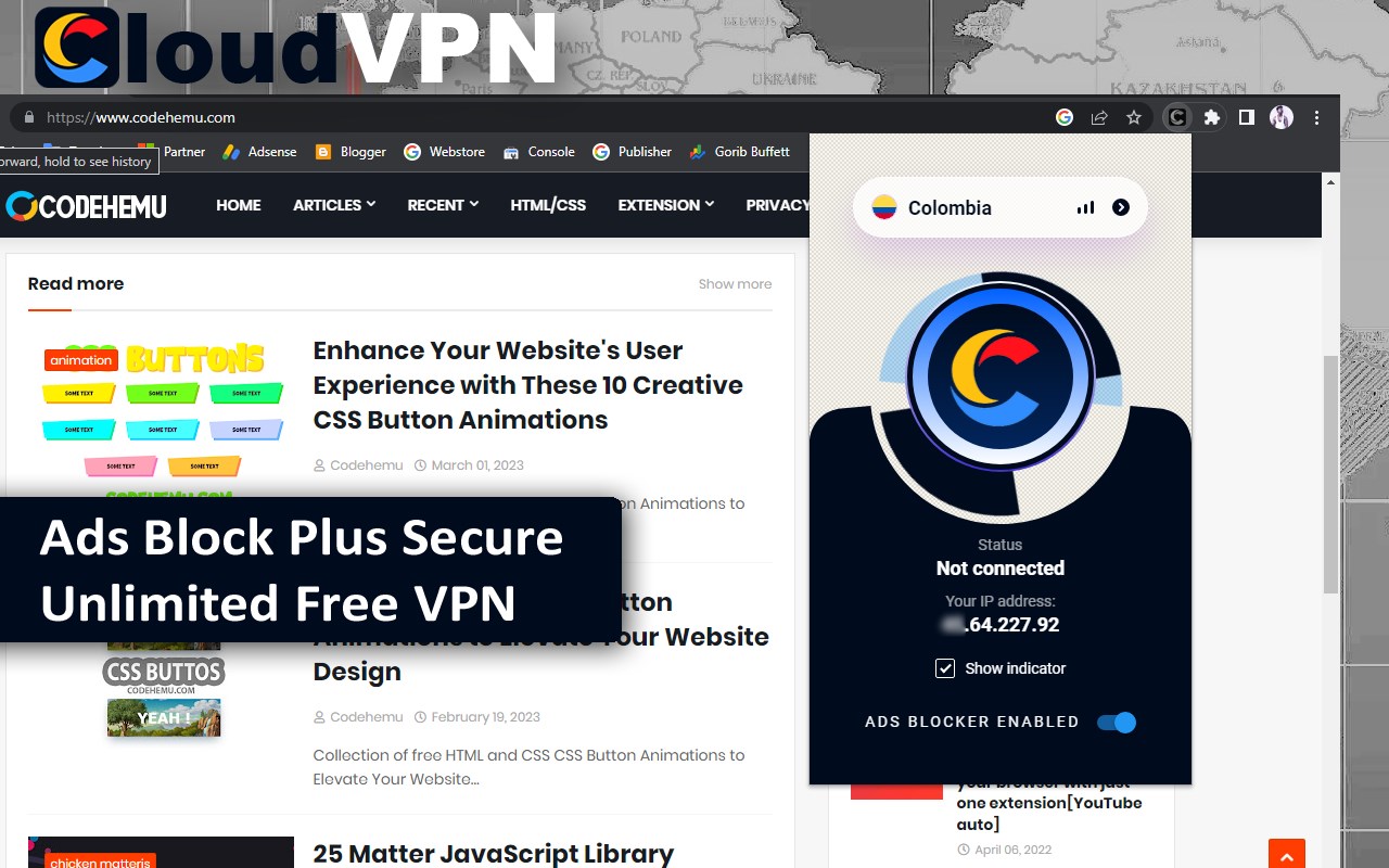Cloud free VPN Plus AdsBlocker