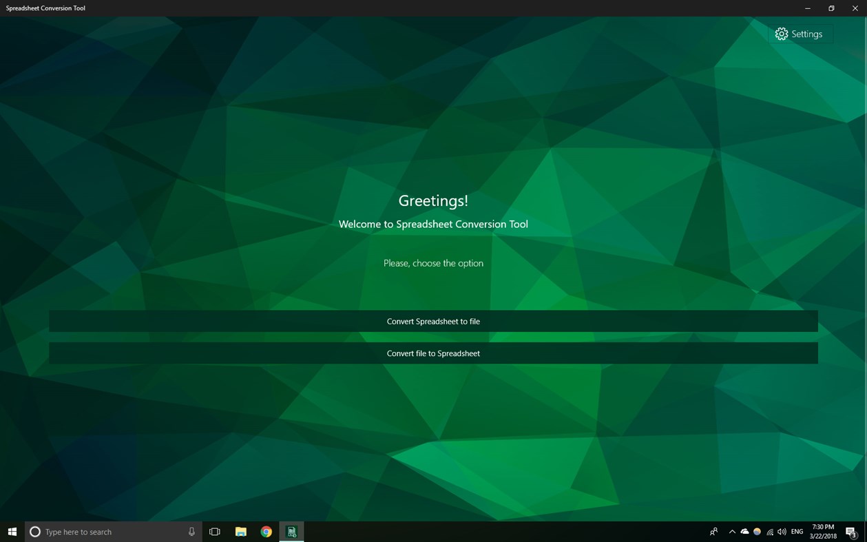 #2. Spreadsheet Conversion Tool (Windows) Με: Roxy