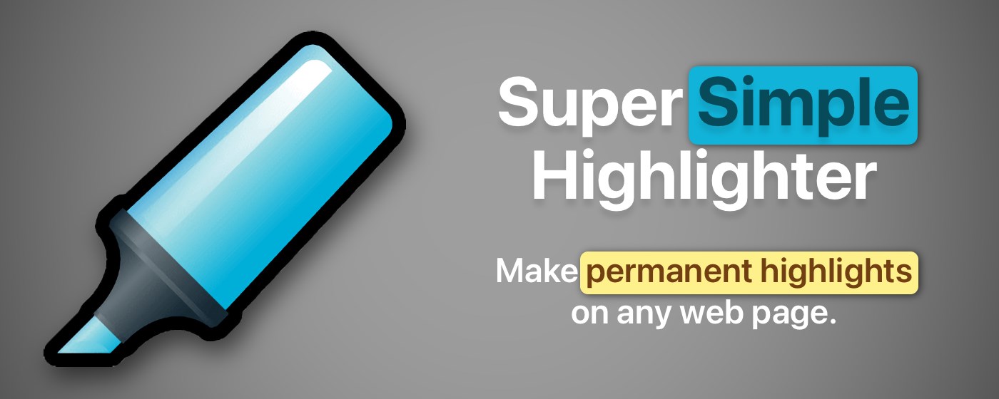 Super Simple Highlighter marquee promo image
