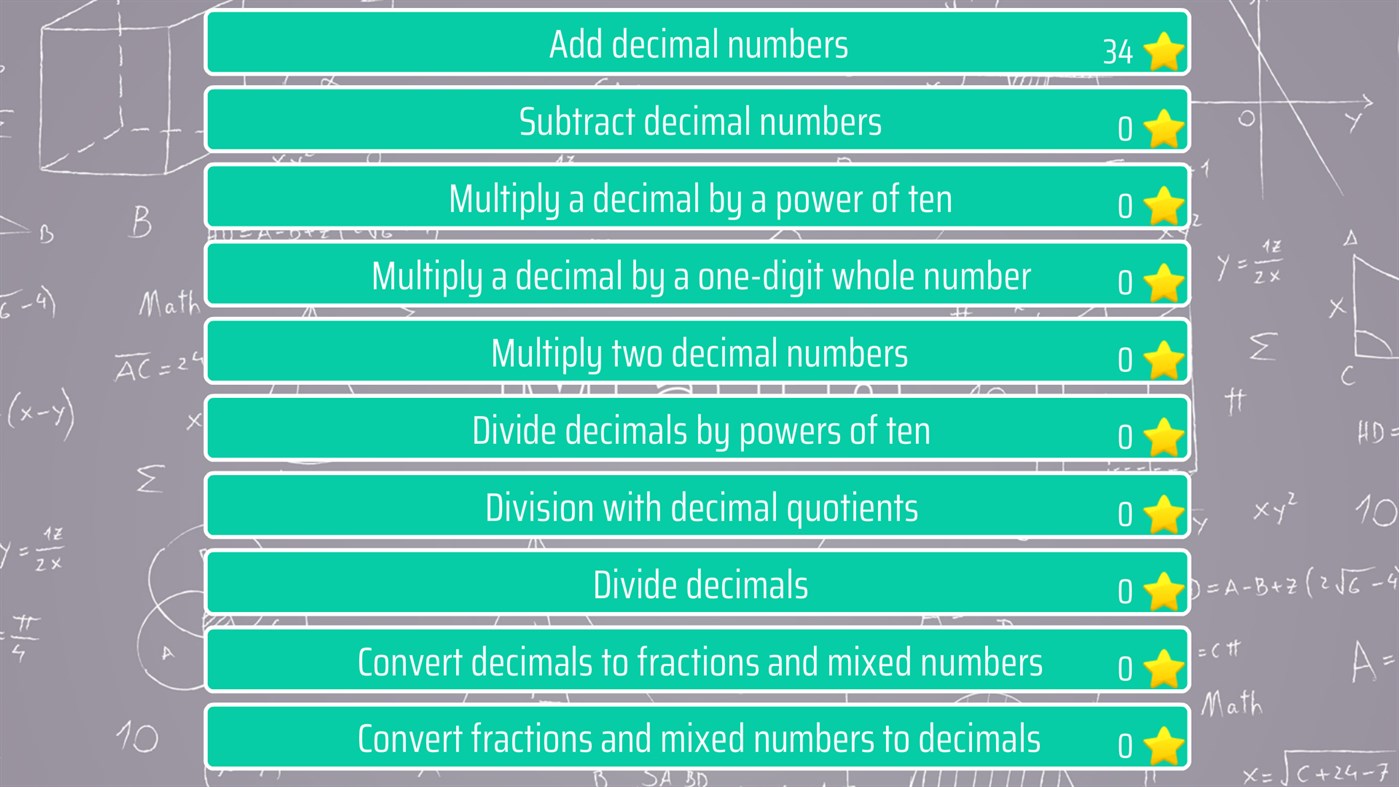 #1. Decimals - Fifth grade Math skills (Windows) 由: Sergey Malugin