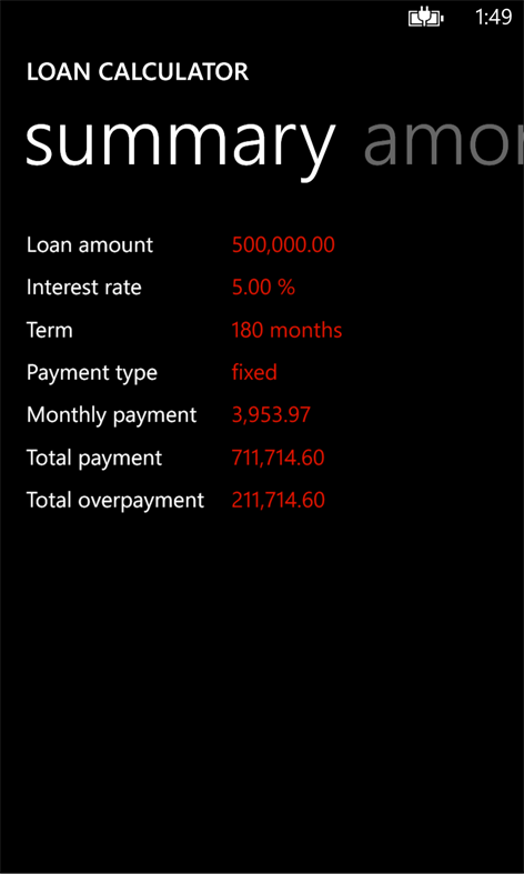 Loan Calculator Screenshots 2