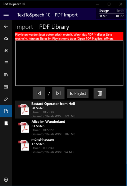 #6. TextToSpeech 10 (Windows) Ved: ESXsystems