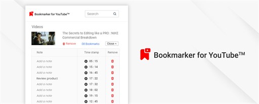 Bookmarker for YouTube™ marquee promo image