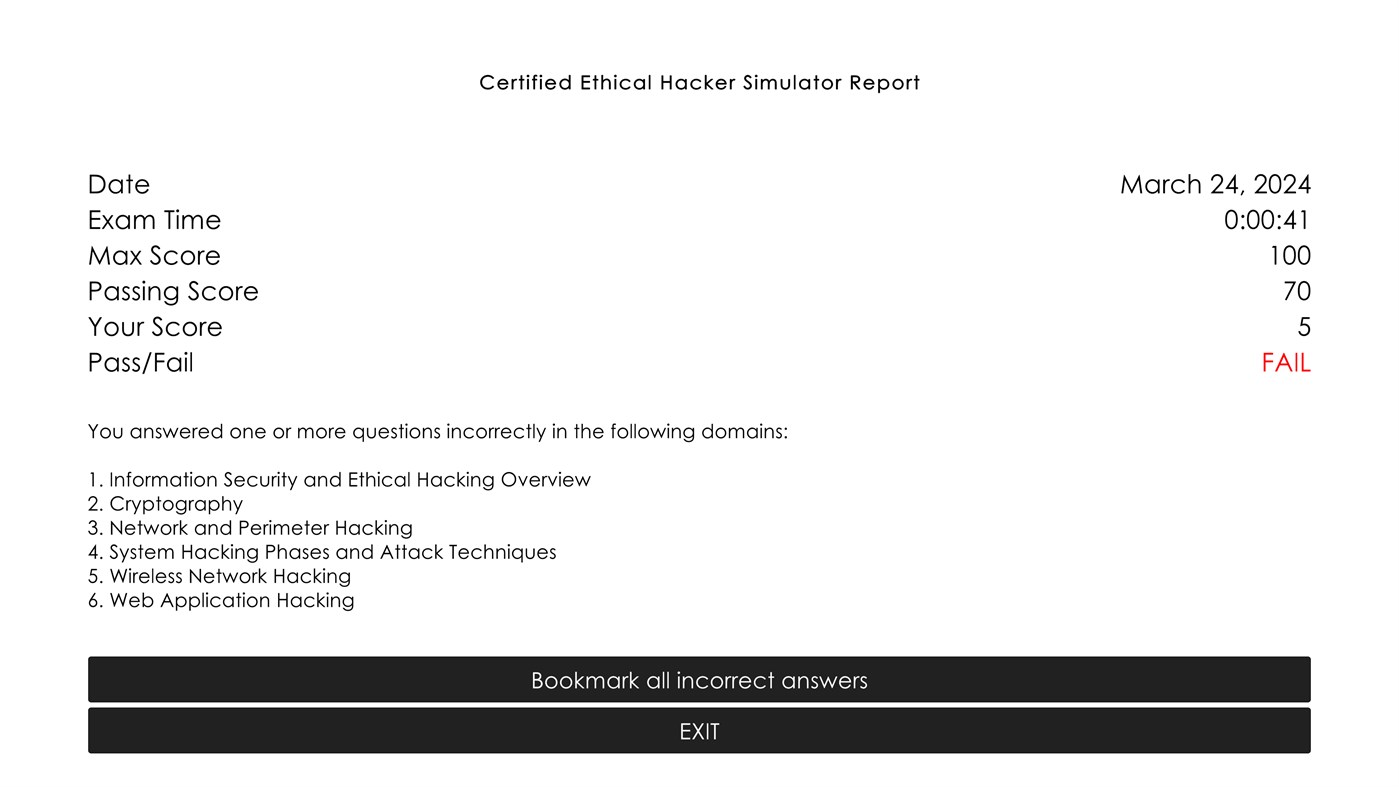 #7. Certified Ethical Hacker Simulator (Windows) Ved: NewSystem