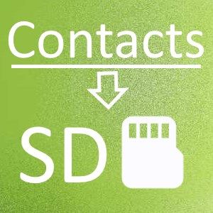 Contacts To SD
