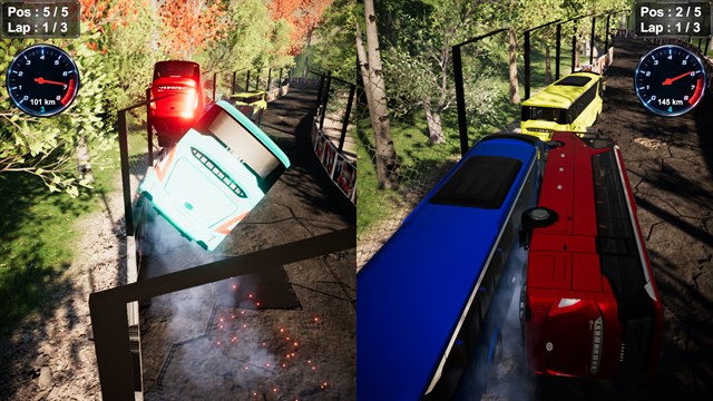 Bus VS Truck Racing - Multiplayer 1v1 screenshot 2