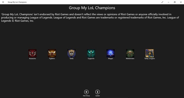 Group My LoL Champions - PC - (Windows)