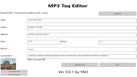 MP3 Tag Editor screenshot 1