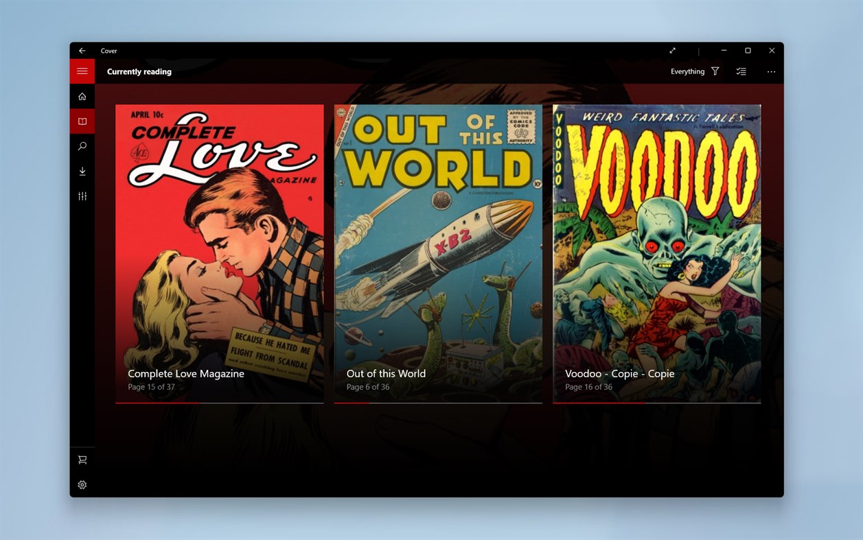 #3. Cover - Comic reader (Windows) Podle: French Fry Software