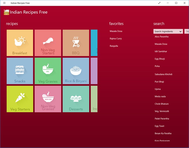 Indian Recipes Free (Cookbook) - PC - (Windows)